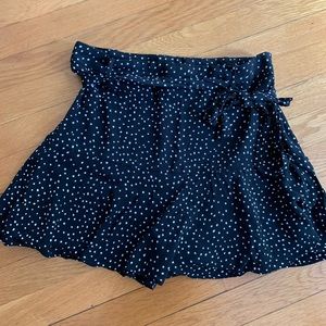 Zara Skort- polka dot black Large